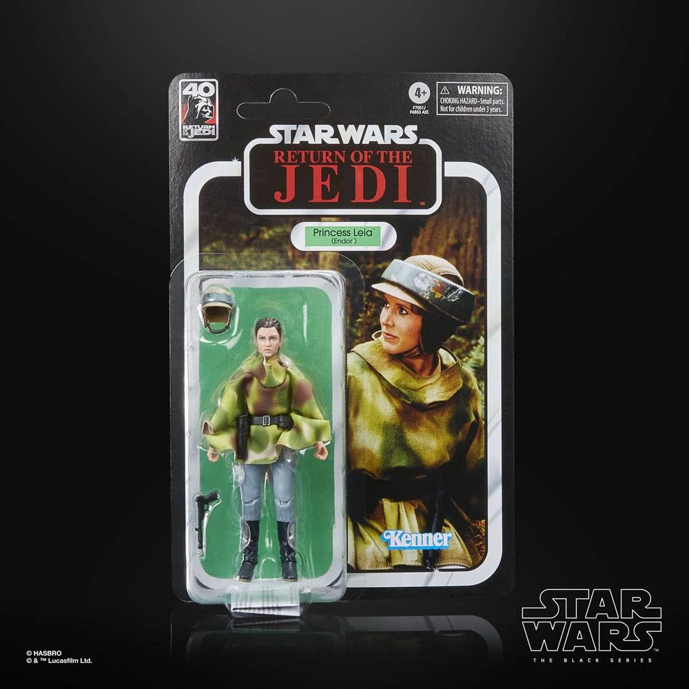 Star Wars Episode VI 40th Anniversary Black Series Akciófigura - Princess Leia (Endor) 15 cm