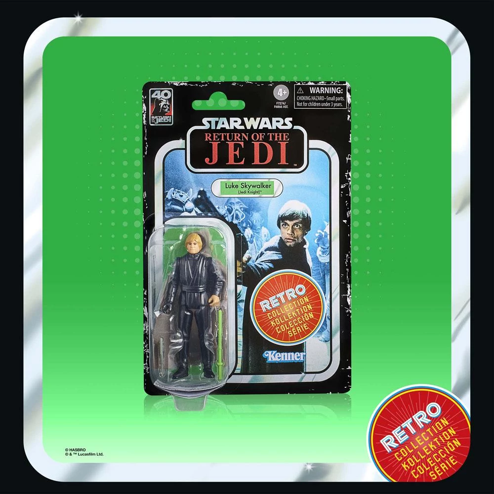 Star Wars Episode VI Retro Collection Akciófigura - Luke Skywalker (Jedi Knight) 10 cm