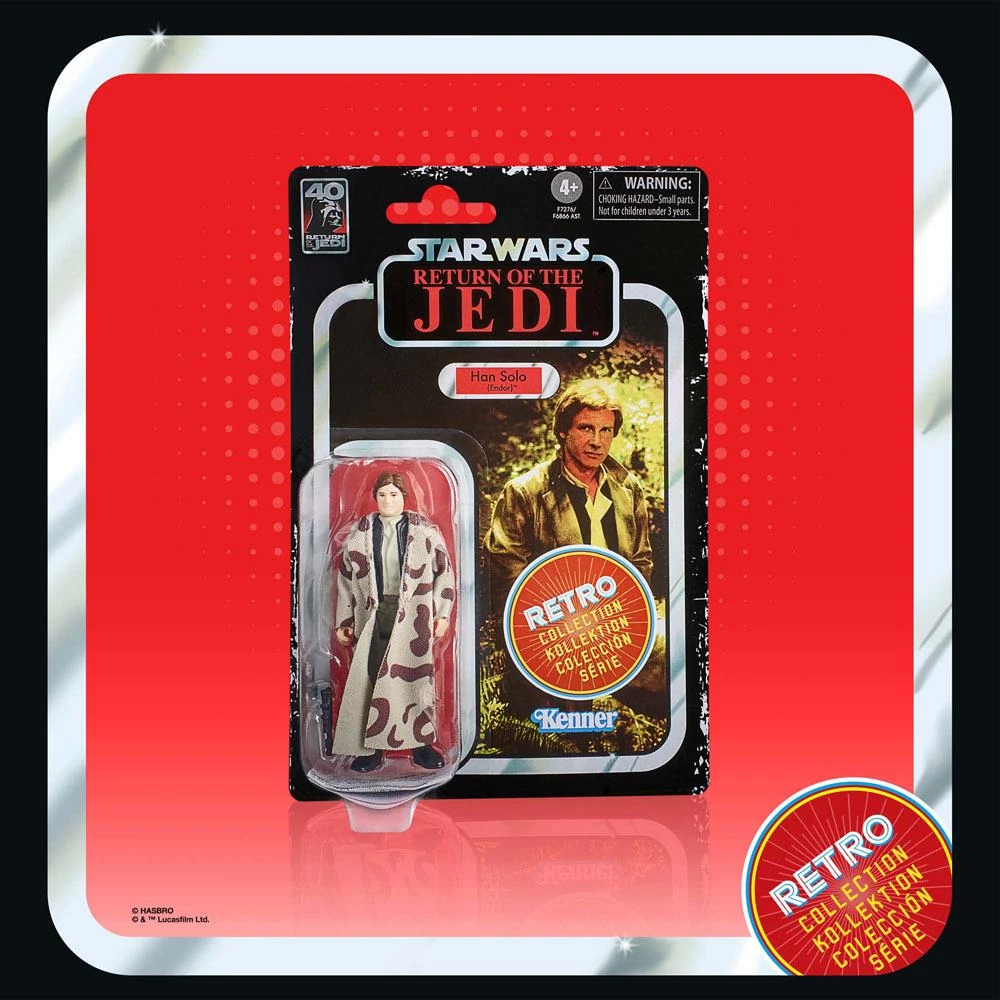 Star Wars Episode VI Retro Collection Akciófigura - Han Solo (Endor) 10 cm