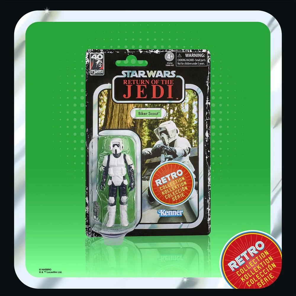 Star Wars Episode VI Retro Collection Akciófigura - Biker Scout 10 cm