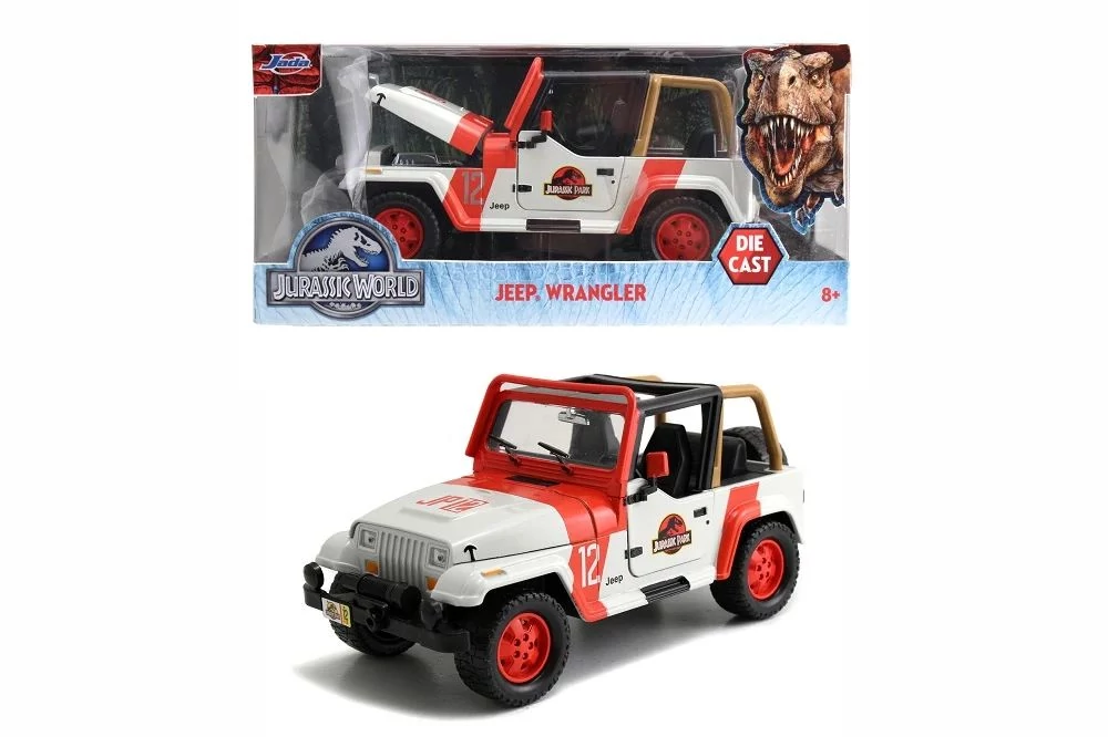 Jurassic Park Diecast Model 1/24 - 1992 Jeep Wrangler 19 cm