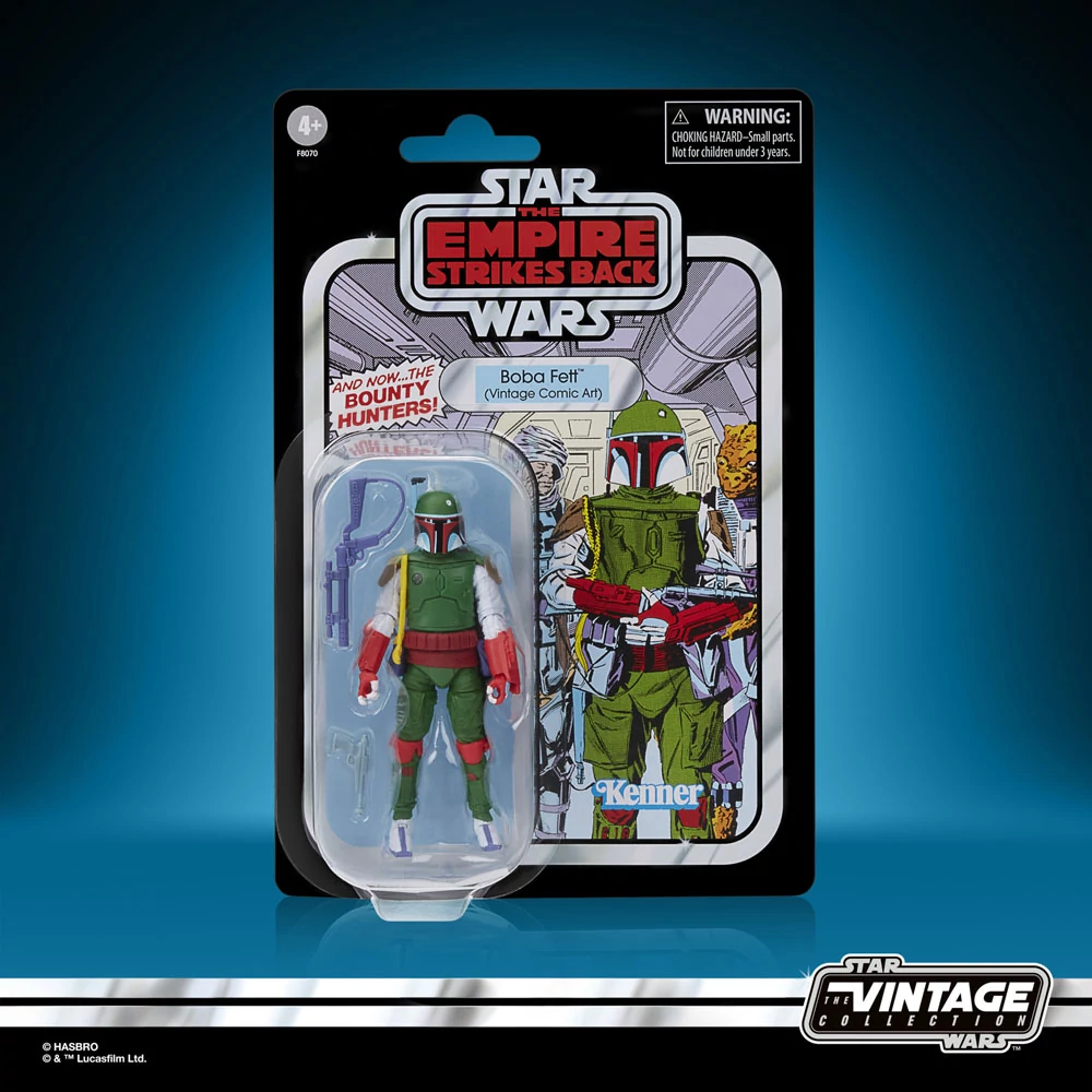 Star Wars: The Empire Strikes Vintage Collection Akciófigura - Boba Fett (Vintage Comic Art) 10 cm