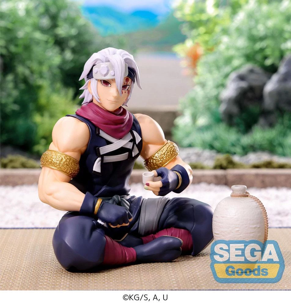 Demon Slayer: Kimetsu no Yaiba PM Perching PVC Szobor - Tengen Uzui Shinobi Costume 11 cm