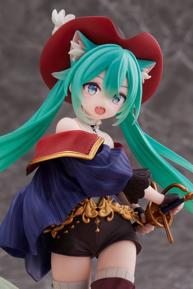 Hatsune Miku Wonderland PVC Szobor - Hatsune Miku Puss in Boots 18 cm