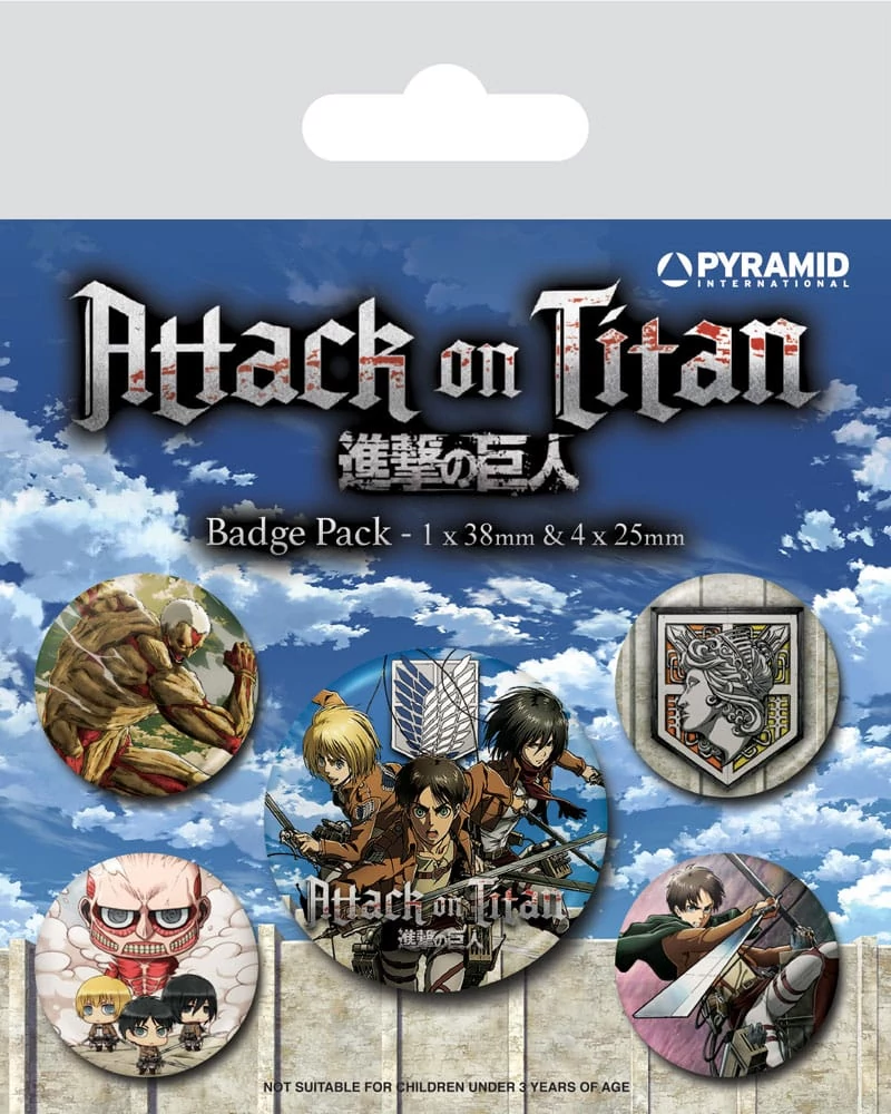 Attack on Titan Kitűzők - Season 3