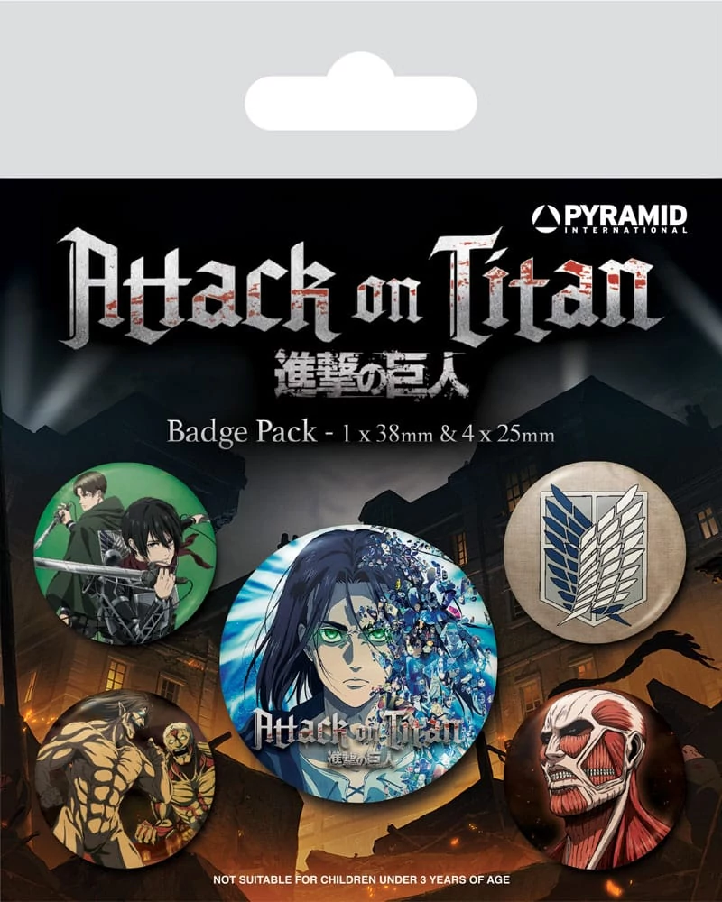 Attack on Titan Kitűzők - Season 4