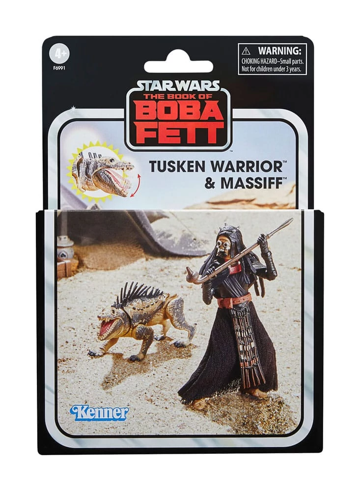 Star Wars: The Book of Boba Fett Vintage Collection Akciófigura - Tusken Warrior & Massiff 10 cm