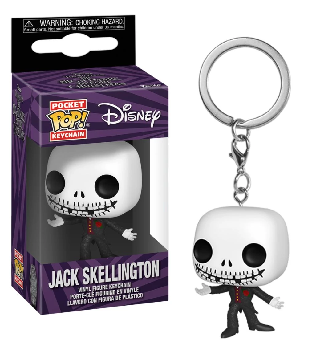 Nightmare Before Christmas 30th Pocket POP! Kulcstartó - Formal Jack Skellington 4 cm