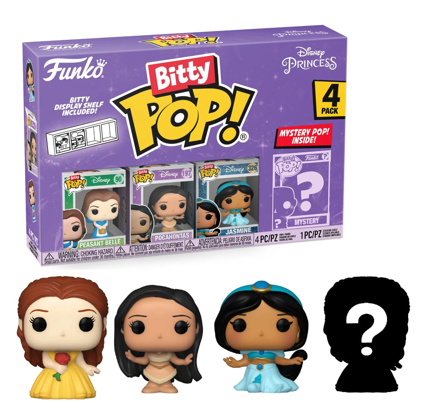 Disney Princess Bitty POP! Vinyl Figurák - Belle 2.5 cm