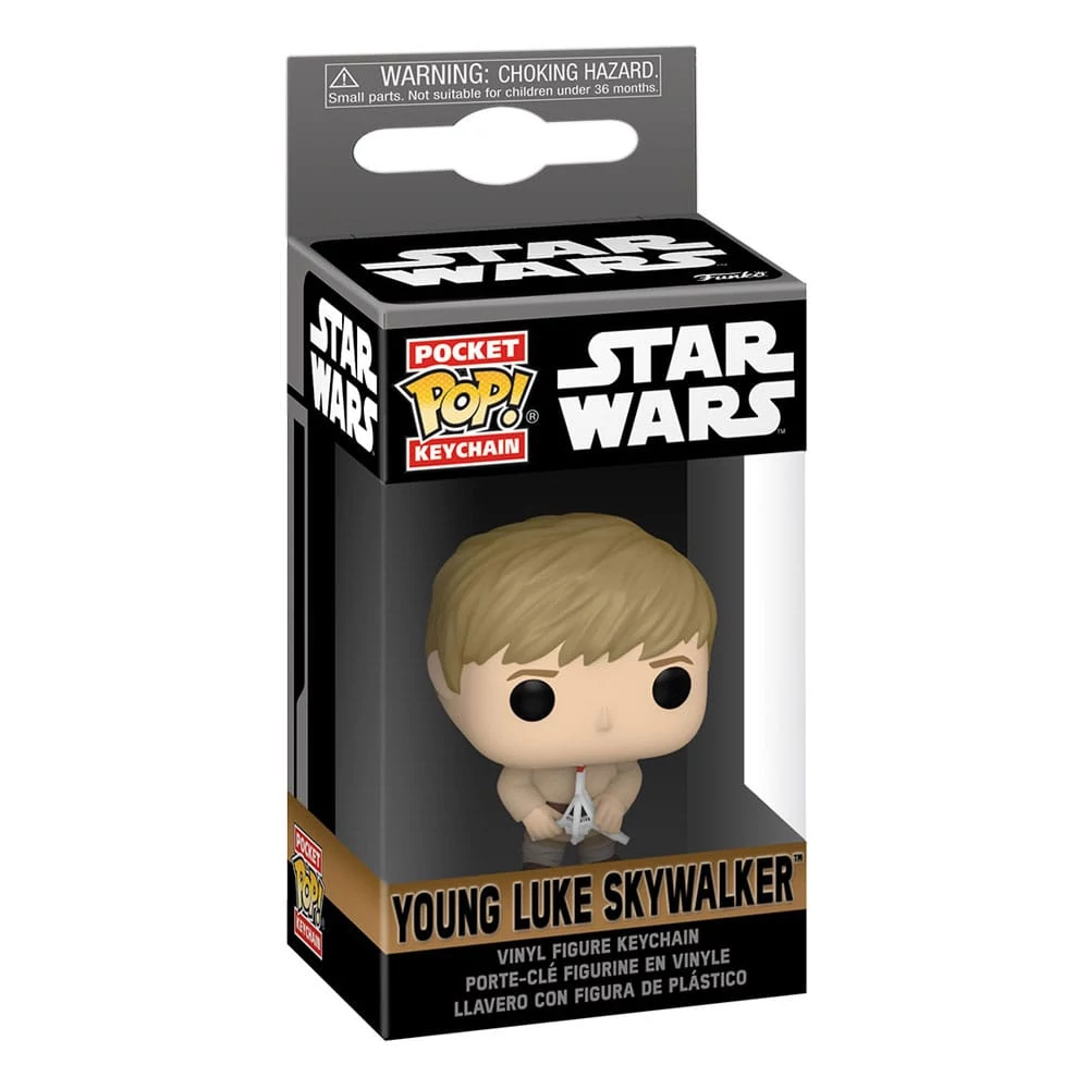Star Wars: Obi-Wan Kenobi Pocket POP! Kulcstartó - Young Luke Skywalker 4 cm