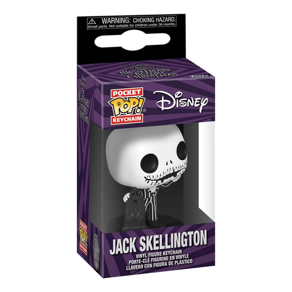 Nightmare Before Christmas 30th Pocket POP! Kulcstartó - Jack Skellington 4 cm