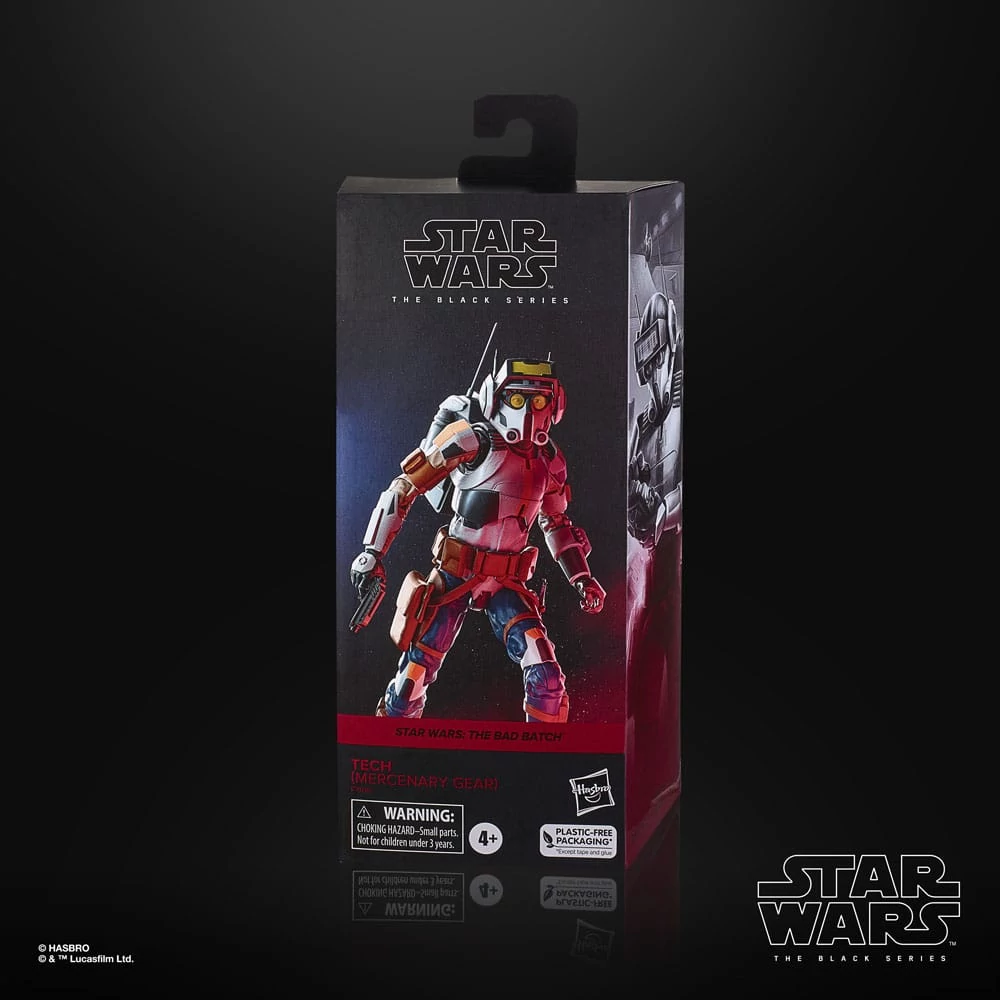 Star Wars: The Bad Batch Black Series Akciófigura - Tech (Mercenary Gear) 15 cm
