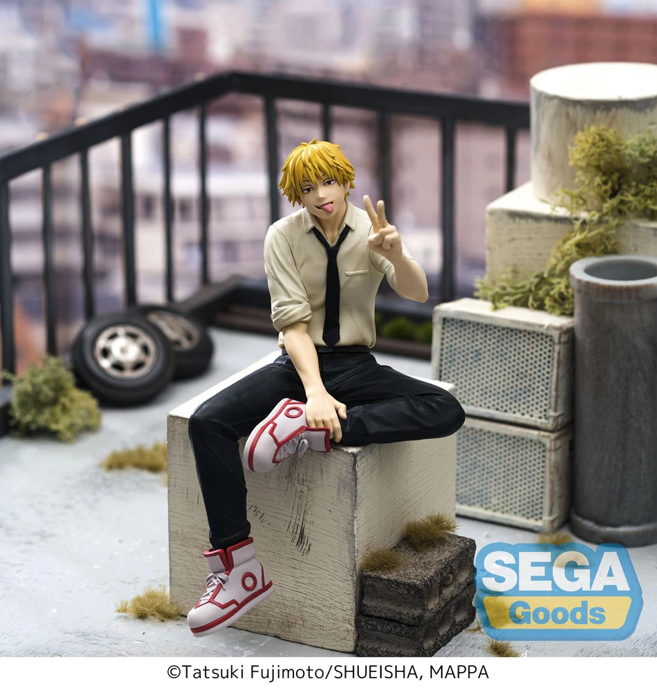 Chainsaw Man PM Perching PVC Szobor - Denji 14 cm
