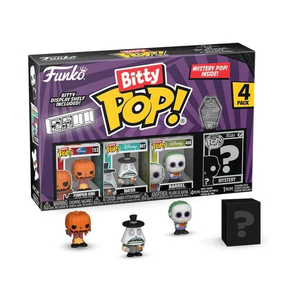 Nightmare Before Christmas Bitty POP! Vinyl Figurák - Pumpkin Jack 2,5 cm