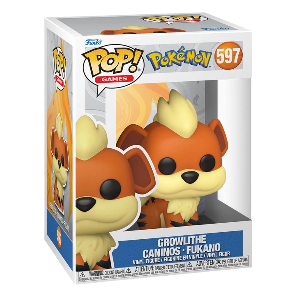 Pokemon Funko POP! Games Vinyl Figura - Growlithe (EMEA) 9 cm #597