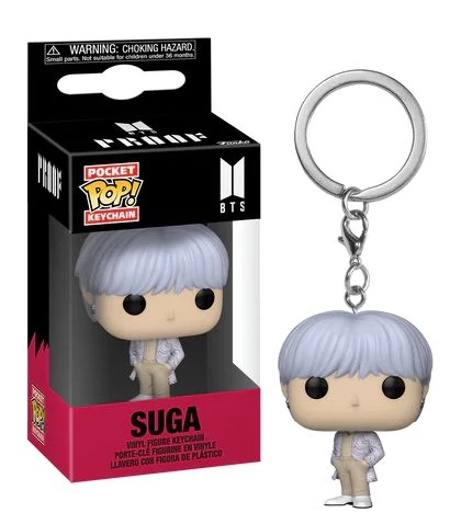 BTS Rocks Funko POP! Kulcstartó - Suga 4 cm