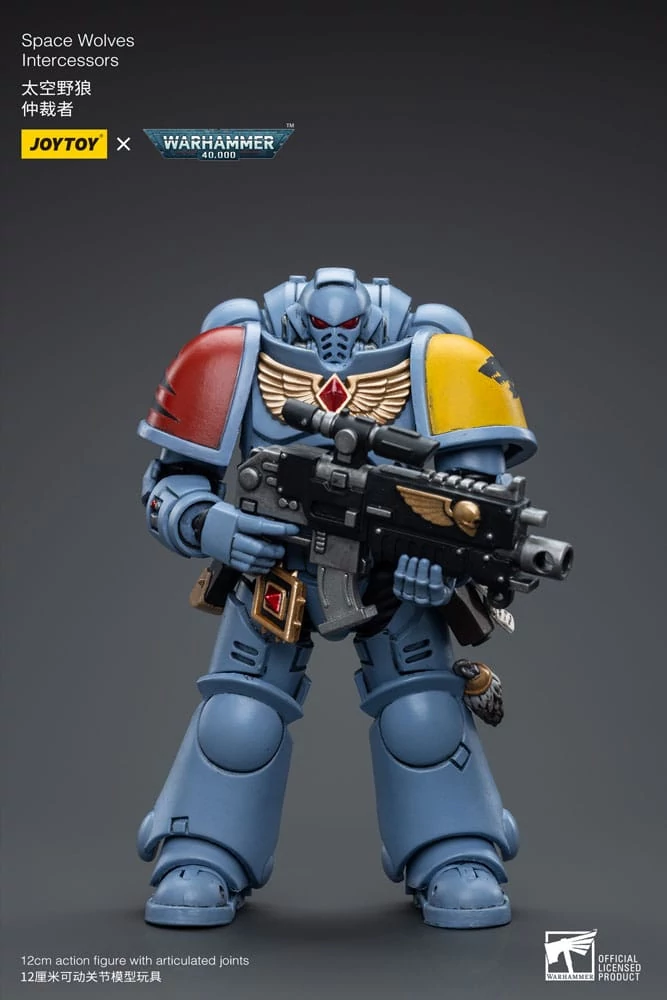 Warhammer 40k Akciófigura - 1/18 Space Wolves Intercessors 12 cm