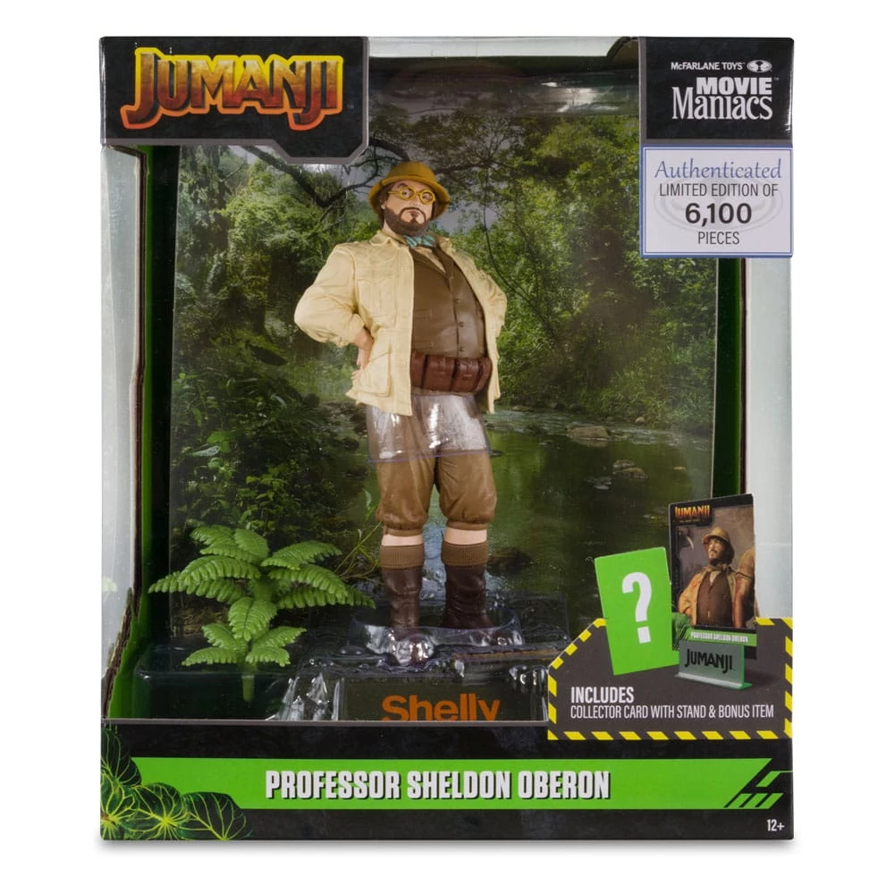 Jumanji Movie Maniacs Akciófigura - Professor Sheldon Oberon (Shelly) 15 cm