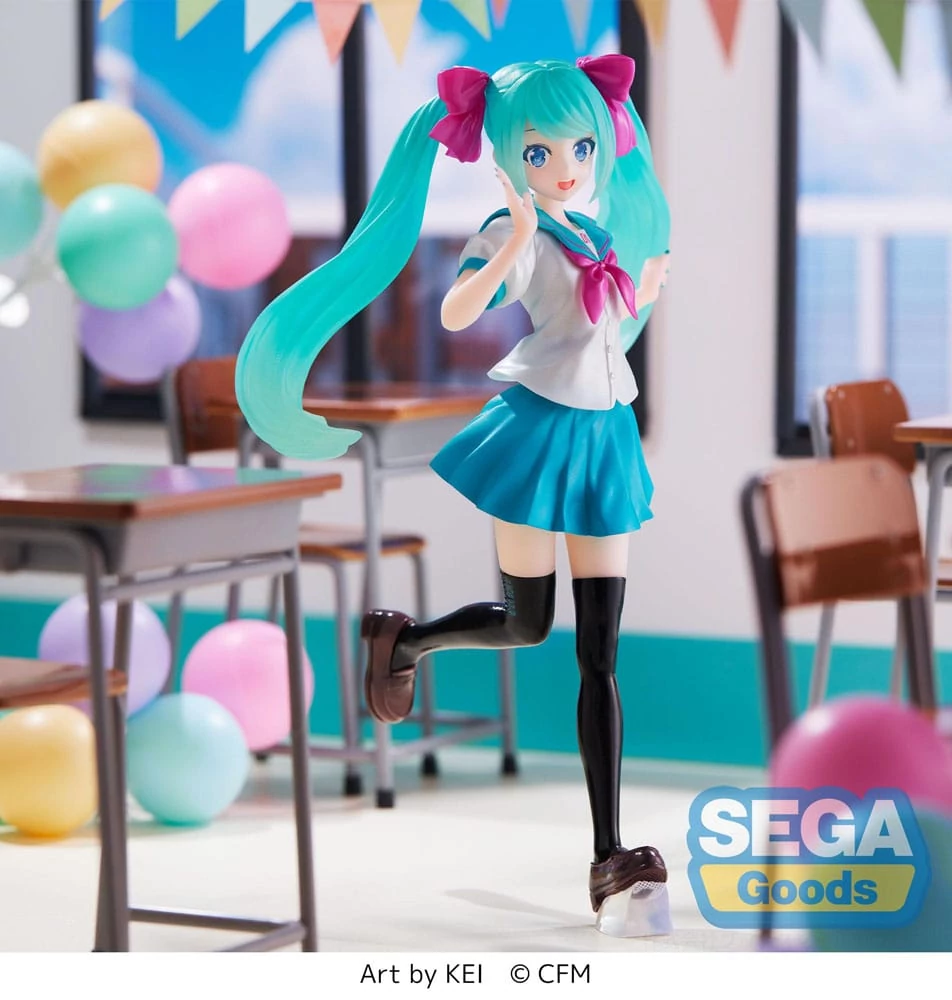 Hatsune Miku Luminasta PVC Szobor - Hatsune Miku 16th Anniversary KEI Ver. 18 cm