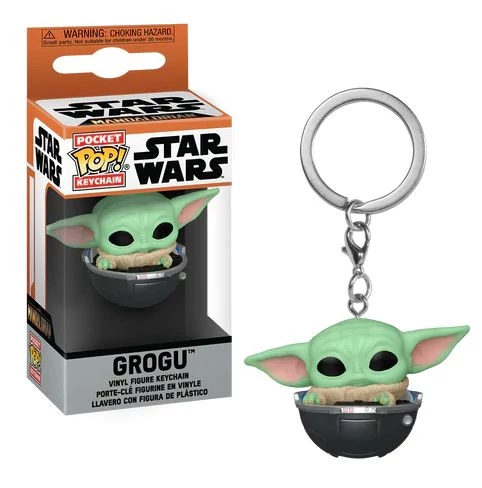 Star Wars The Mandalorian Pocket POP! Kulcstartó - Grogu 4 cm