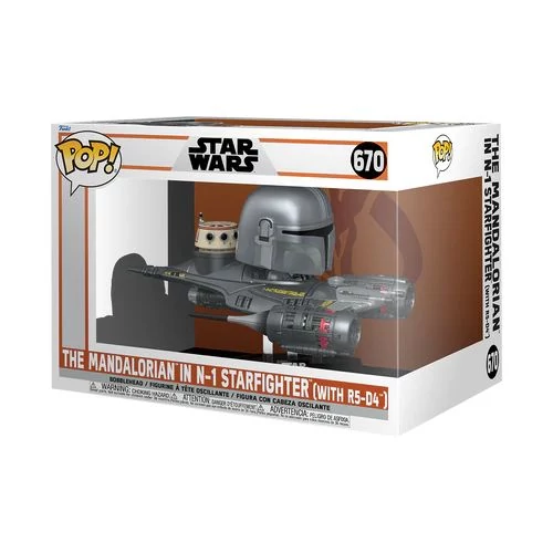 The Mandalorian Funko POP! Rides Star Wars Figura - Mandalorian in N1 Starfighter 9 cm #670