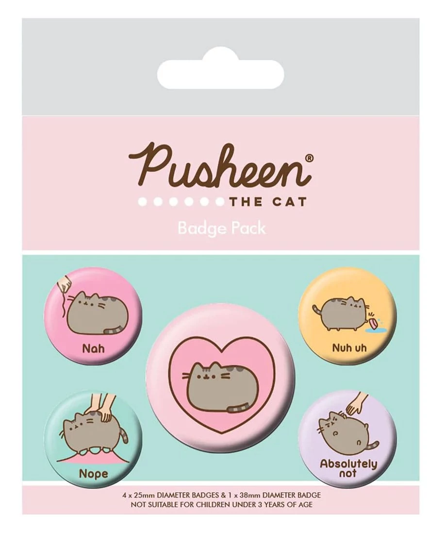 Pusheen Kitűzők - Nah