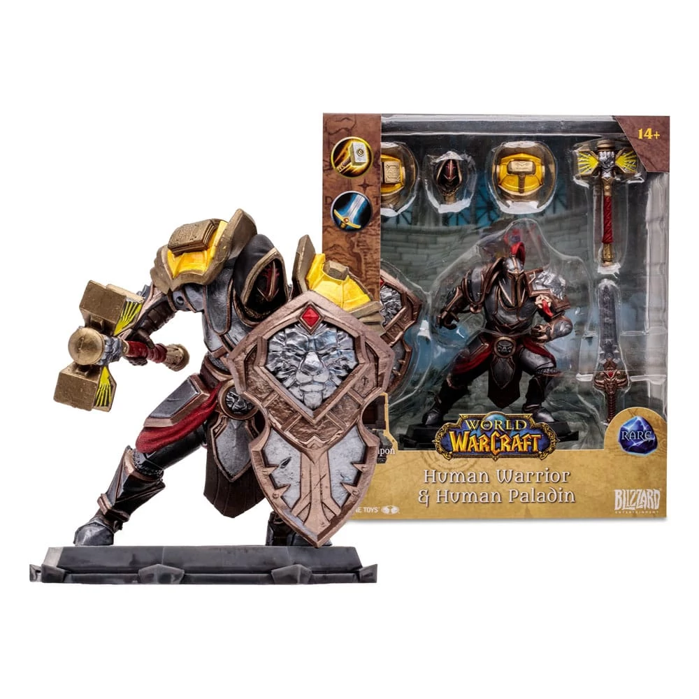 World of Warcraft Akciófigura - Human Paladin / Warrior (Rare) 15 cm