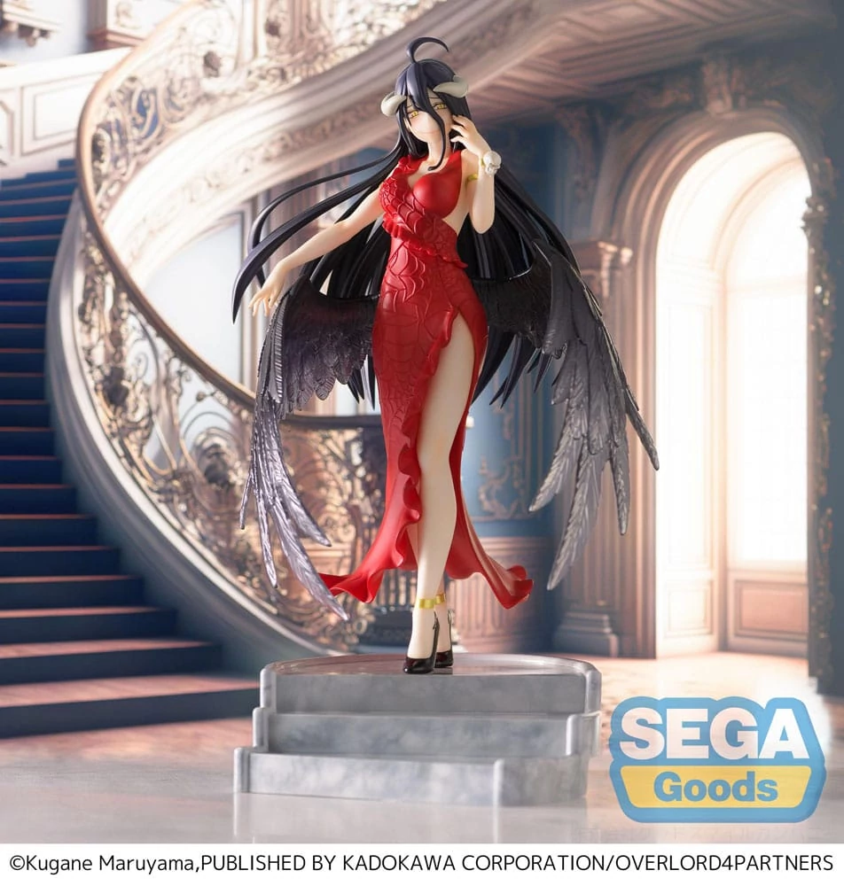 Overlord PVC Szobor - Albedo (Red Dress Ver.) 23 cm