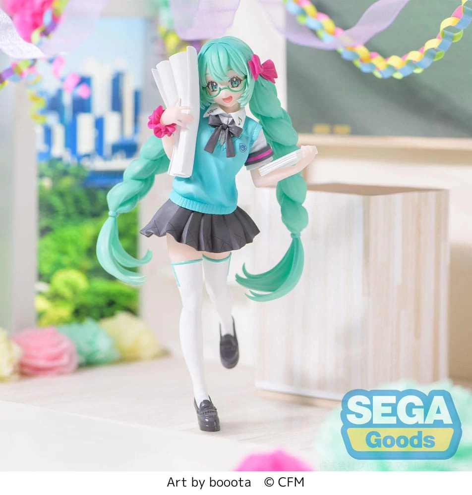 Hatsune Miku Luminasta PVC Szobor - Hatsune Miku 16th Anniversary Booota Ver. 18 cm