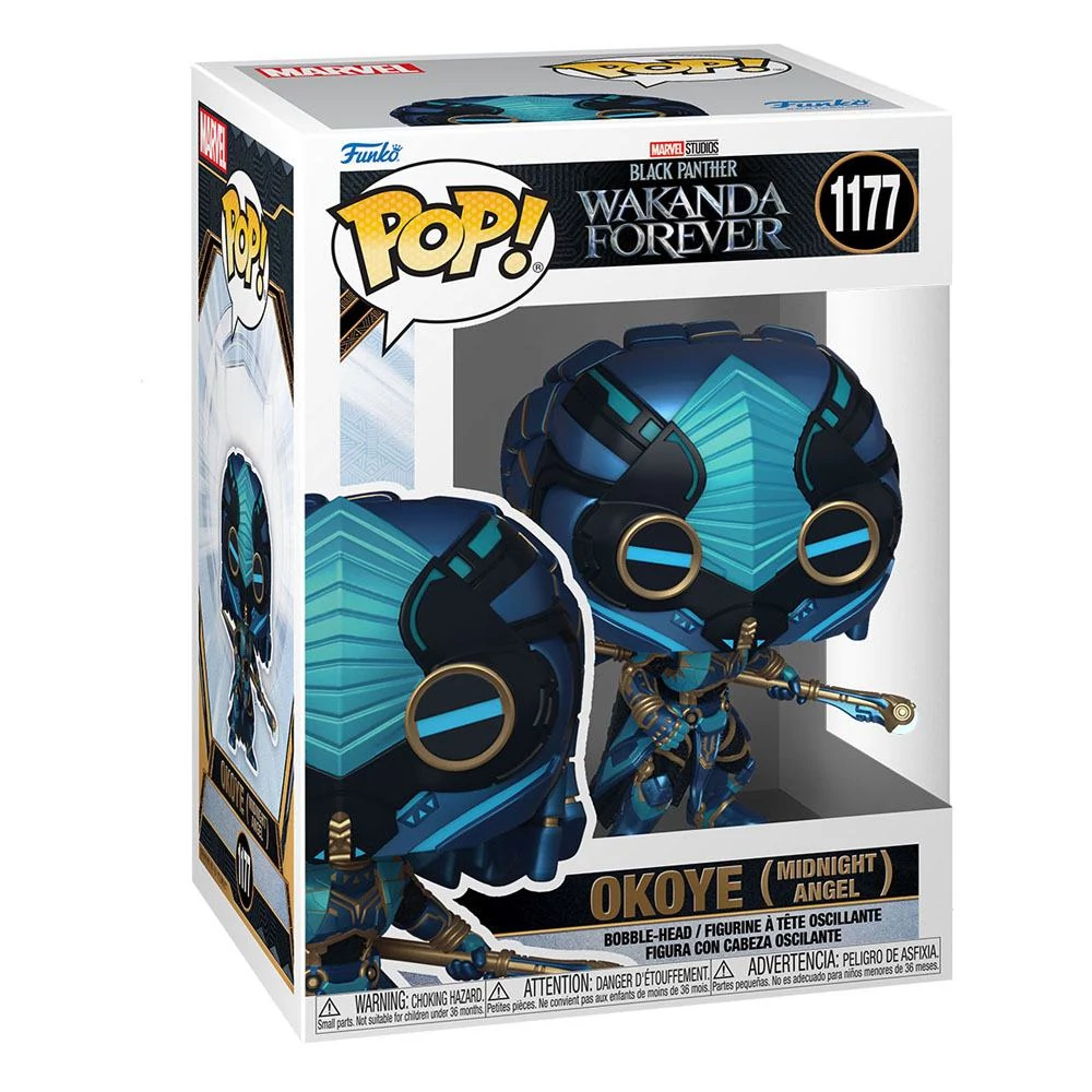 Black Panther: Wakanda Forever Funko POP! Marvel Vinyl Figura - Okoye (Midnight Angel) 9 cm #1117