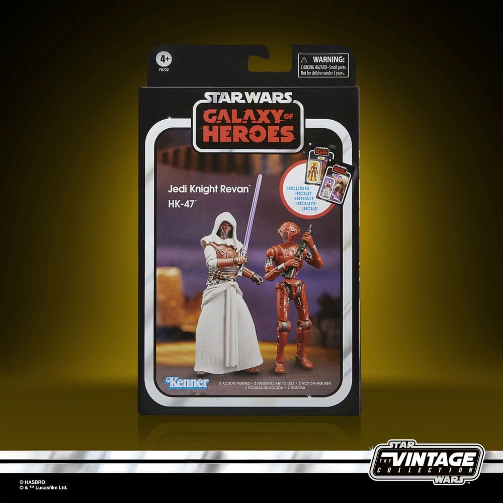 Star Wars: Galaxy of Heroes Vintage Collection Akciófigurák - Jedi Knight Revan & HK-47 10 cm