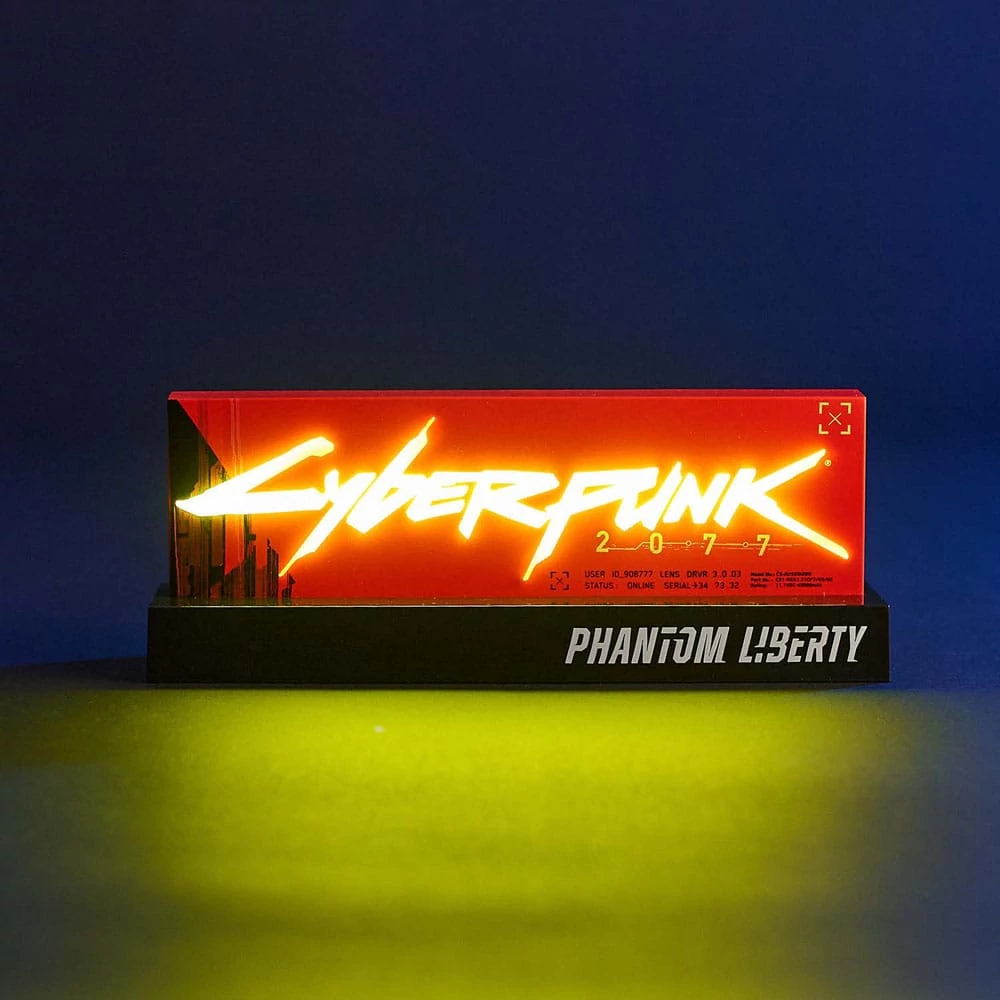 Cyberpunk 2077 LED Lámpa - Phantom Liberty Edition 22 cm
