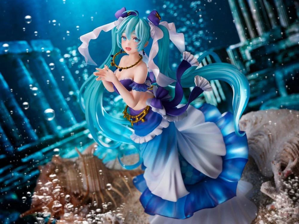 Hatsune Miku AMP PVC Szobor - Princess Mermaid Ver. 21 cm