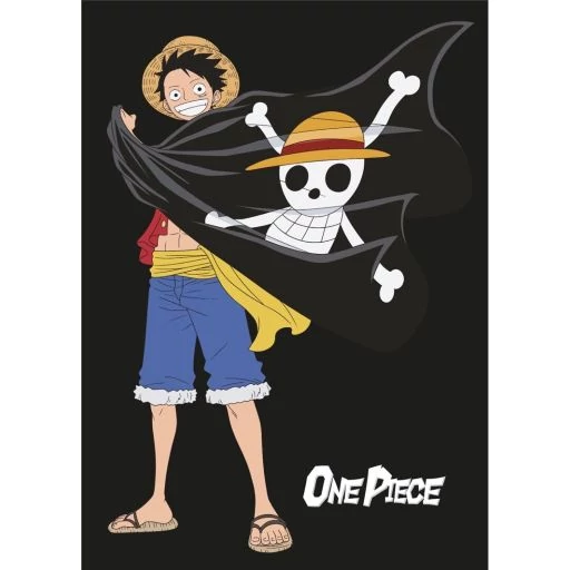 One Piece Mikroszálas Pléd - Luffy & Skull 100x140 cm