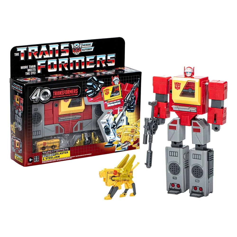 The Transformers Retro G1 Akciófigura - Autobot Blaster & Steeljaw 18 cm
