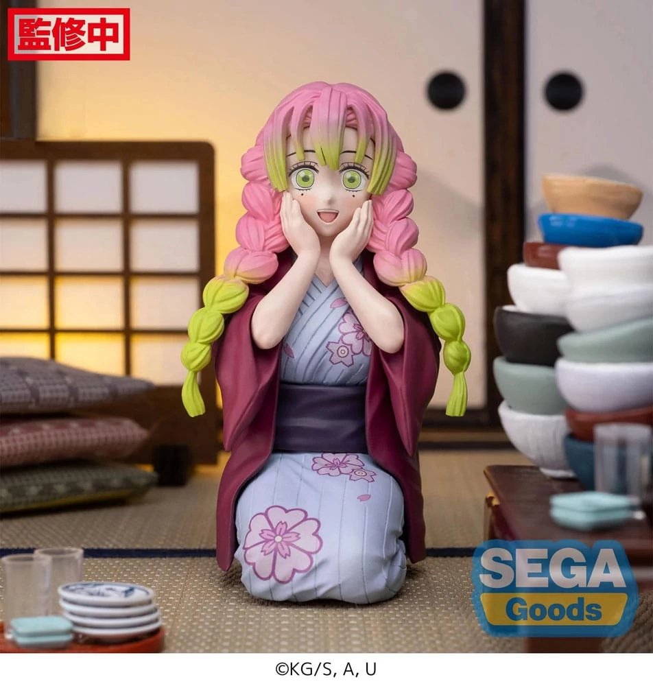 Demon Slayer: Kimetsu no Yaiba PM Perching PVC Szobor - Mitsuri Kanroji Swordsmith Village Arc 10 cm