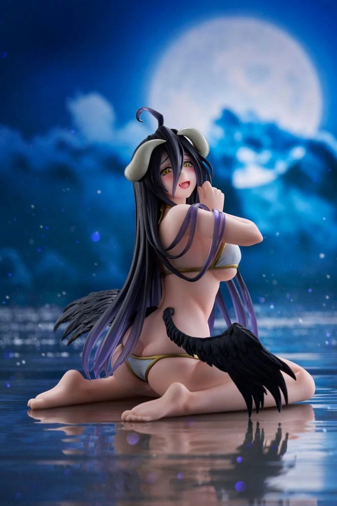 Overlord IV Desktop PVC Szobor - Albedo Swimsuit Ver. 13 cm