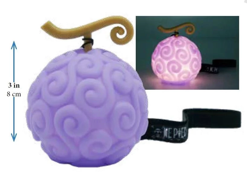 One Piece LED Lámpa - The Devil Fruit 8 cm
