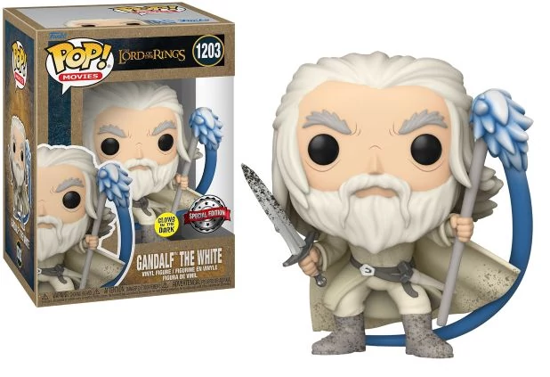 Lord of the Rings Funko POP! Figura - Earth Day 2022 Gandalf the White w/Sword & Staff(GW) 9 cm #120