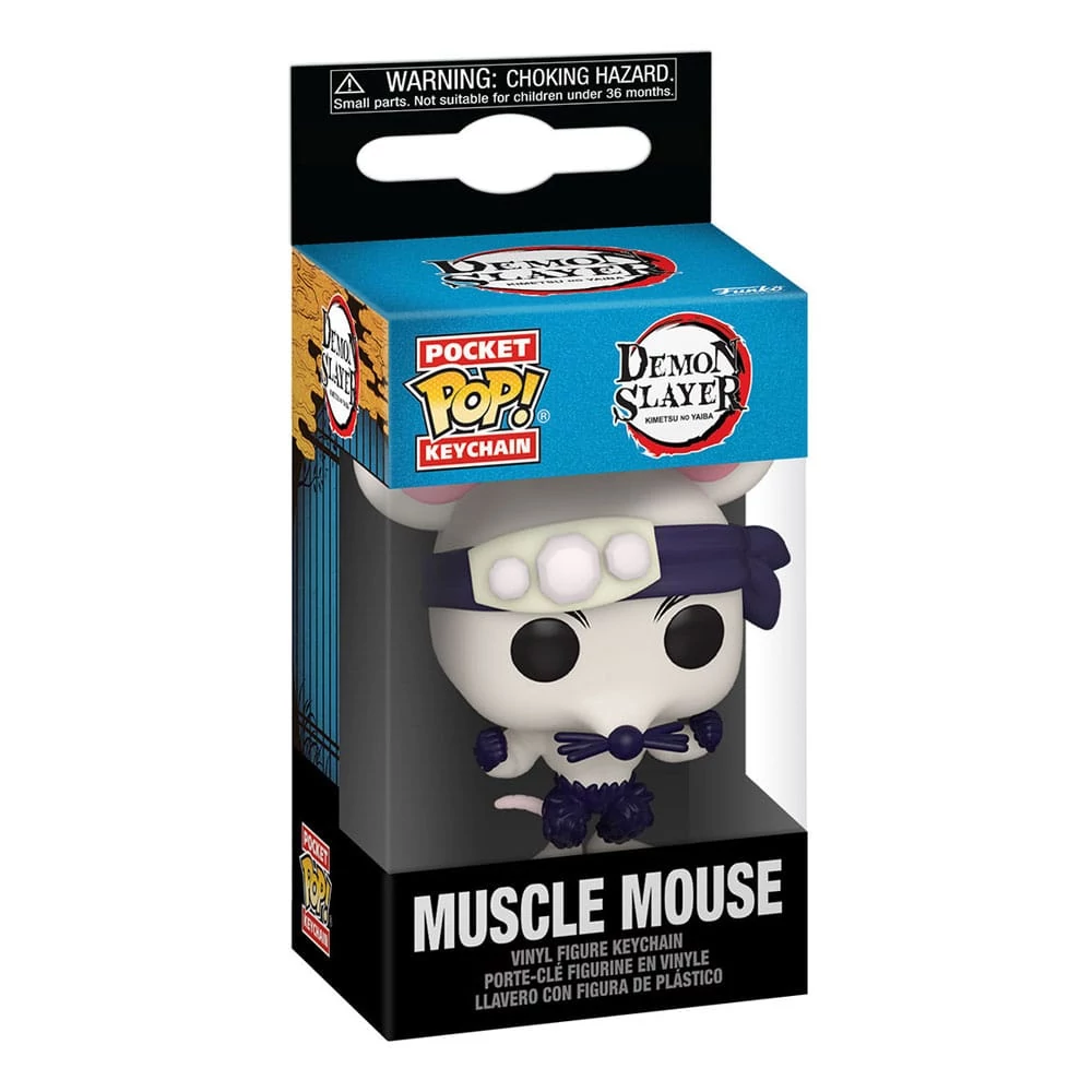 Demon Slayer Funko Pocket POP! Animation Kulcstartó - Muscle Mouse 4 cm