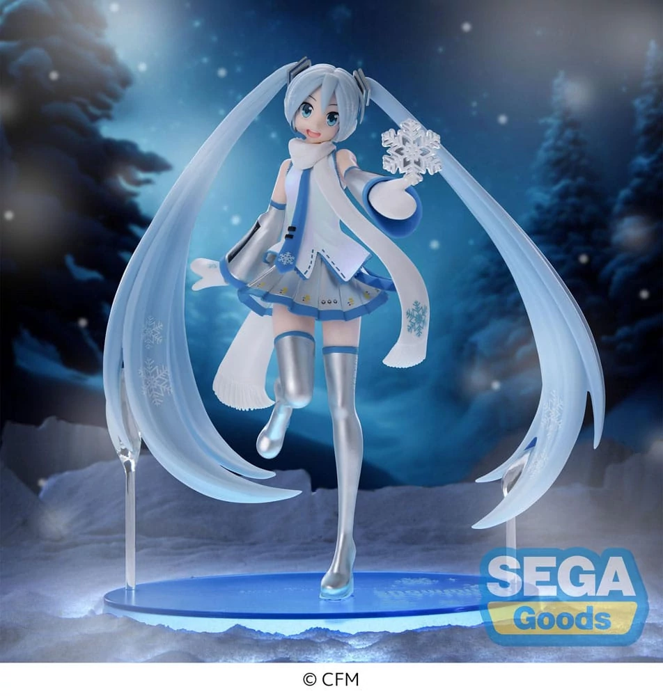Hatsune Miku Luminasta PVC Szobor - Snow Miku Sky Town Ver. 22 cm
