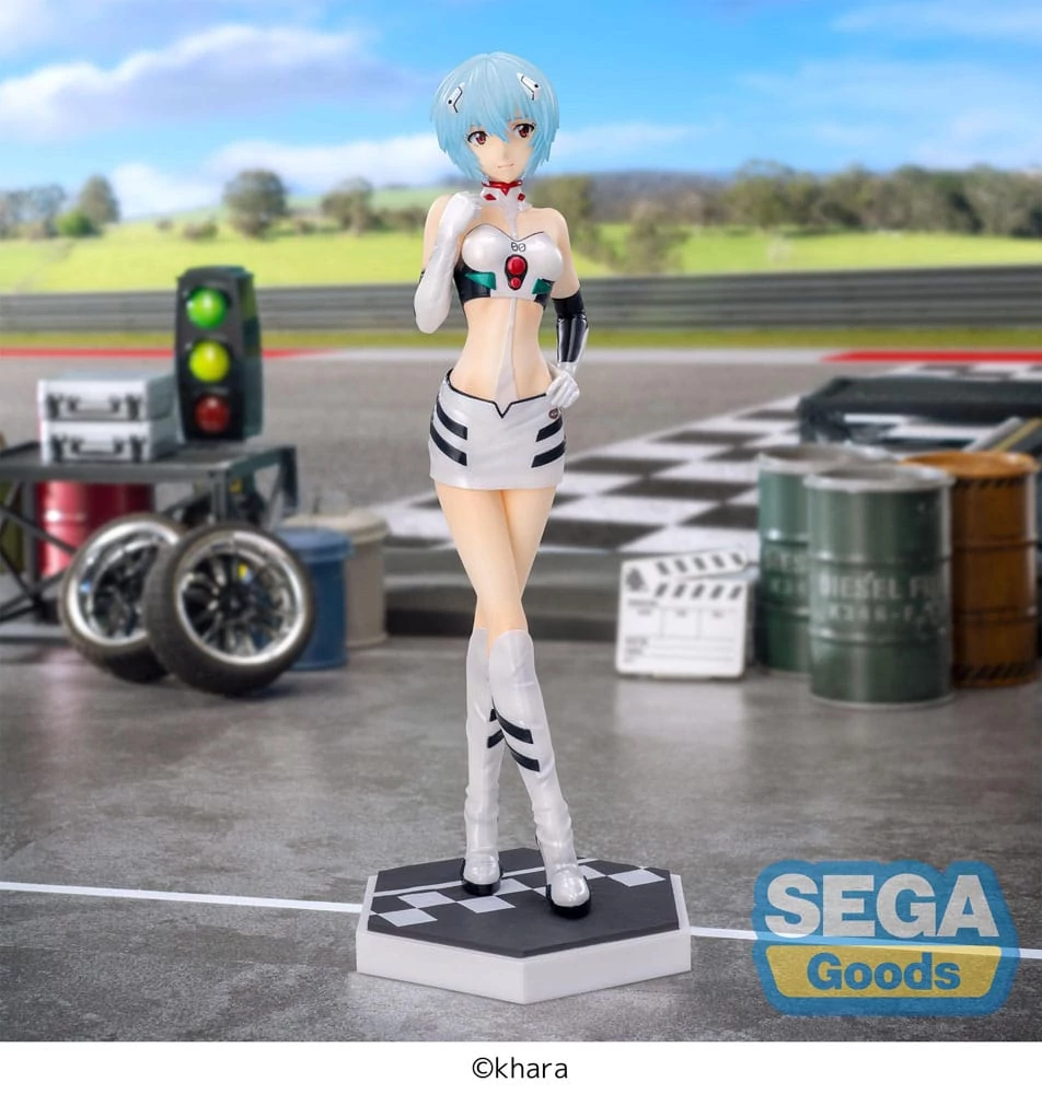 Evangelion Luminasta PVC Szobor - Evangelion Racing Rei Ayanami Pit Walk 21 cm