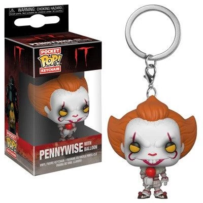 Stephen King's It Pocket POP! Kulcstartó - Pennywise w/ Balloon 4 cm