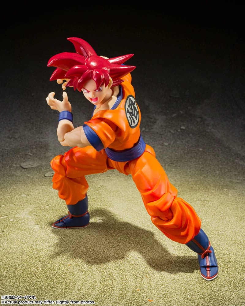 Dragon Ball Super S.H. Figuarts Akciófigura - Super Saiyan God Son Goku Saiyan God Instilled with th