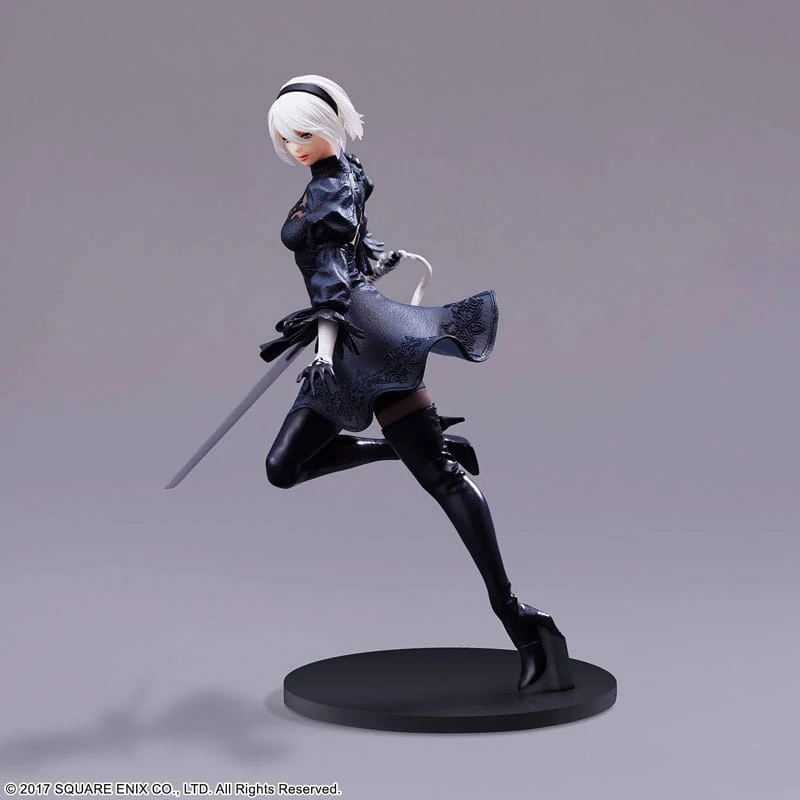 NieR:Automata FORM-ISM PVC Szobor - YoRHa Android 2B (YoRHa No.2 Type B) No Goggles Ver. 18 cm