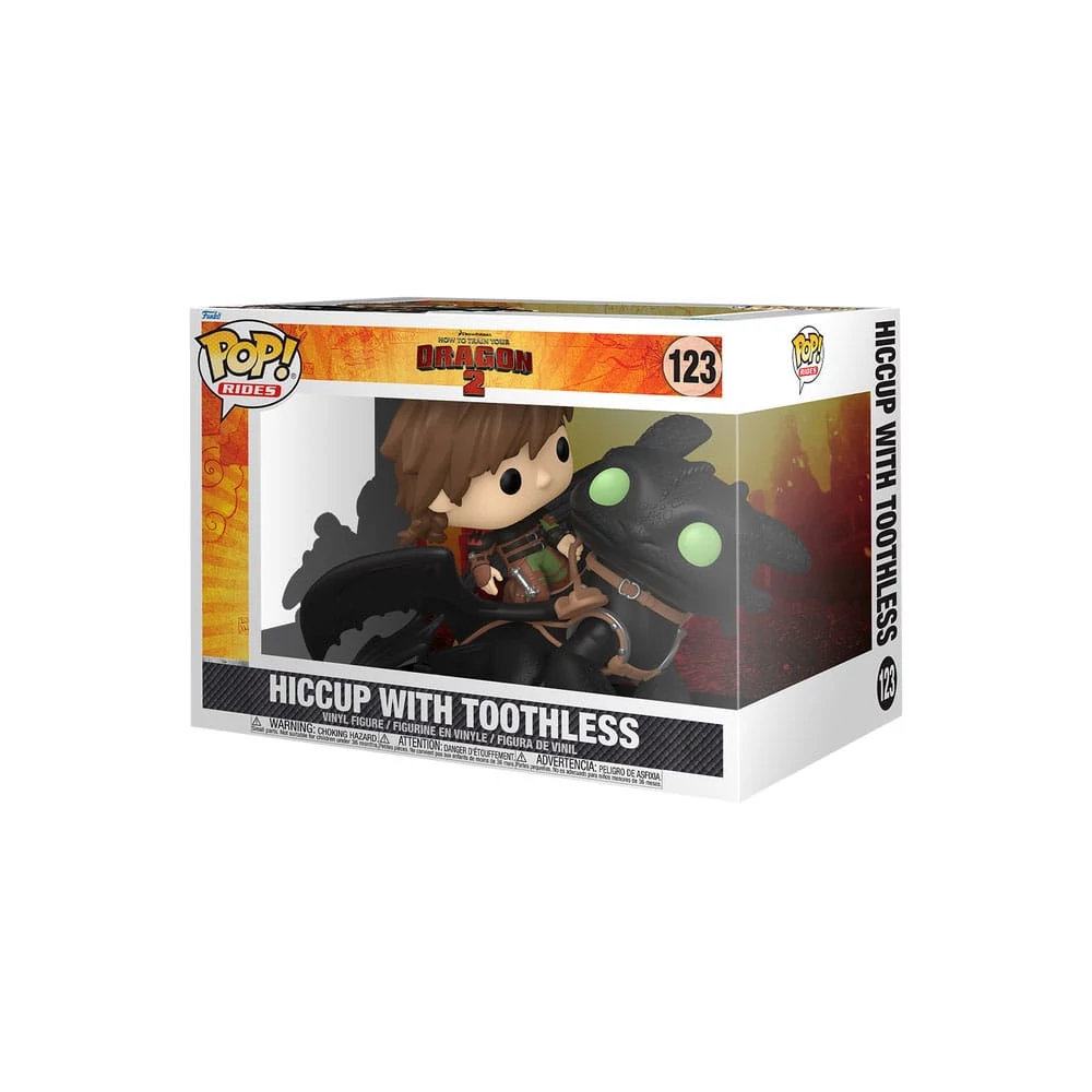 How to Train Your Dragon POP! Rides Deluxe Vinyl Figura - Hiccup w/Toothless 9 cm #123