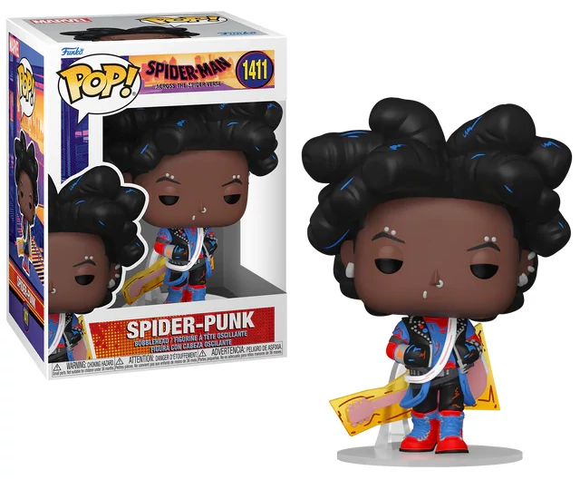 Spider-Man ATSV POP! Marvel Figura - Spider-Punk (Unmasked) 9 cm #1411