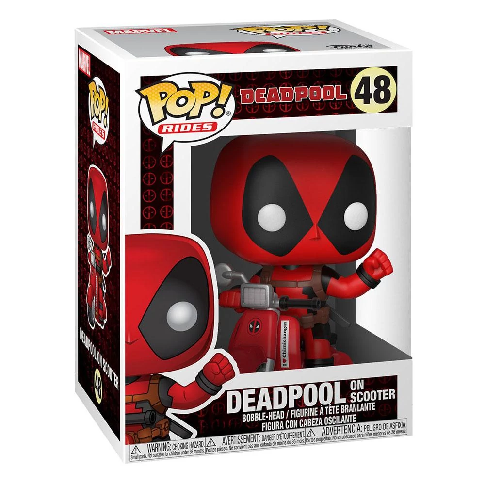 Deadpool POP! Rides Vinyl Figura - Deadpool & Scooter 9 cm #48