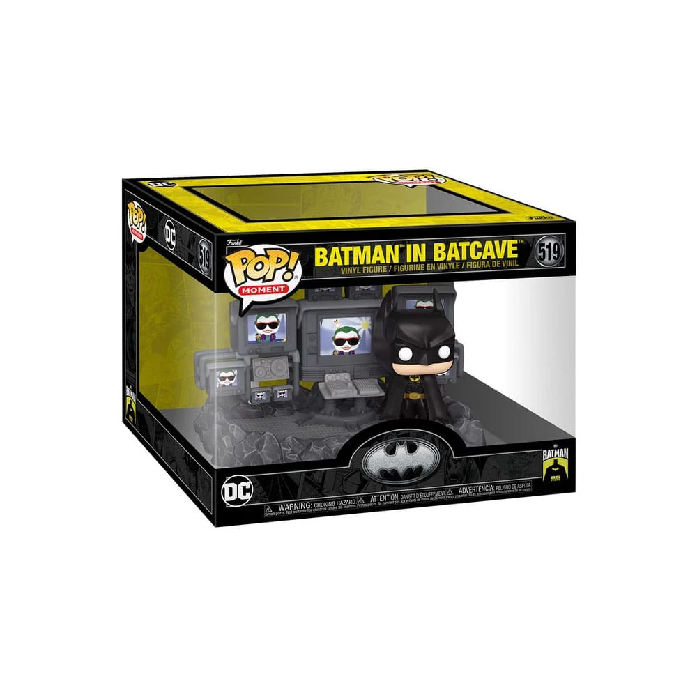 Batman 85th Anniversary POP! Moments Deluxe Vinyl Figura - Batman in Batcave 9 cm #519