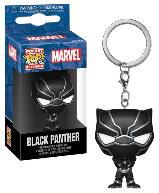 Marvel New Classics Pocket POP! Kulcstartó - Black Panther 4 cm